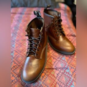 Dr Martens brand new 6 hole booth brown leather